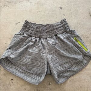 Lululemon Athletica Gray Ruched Shorts